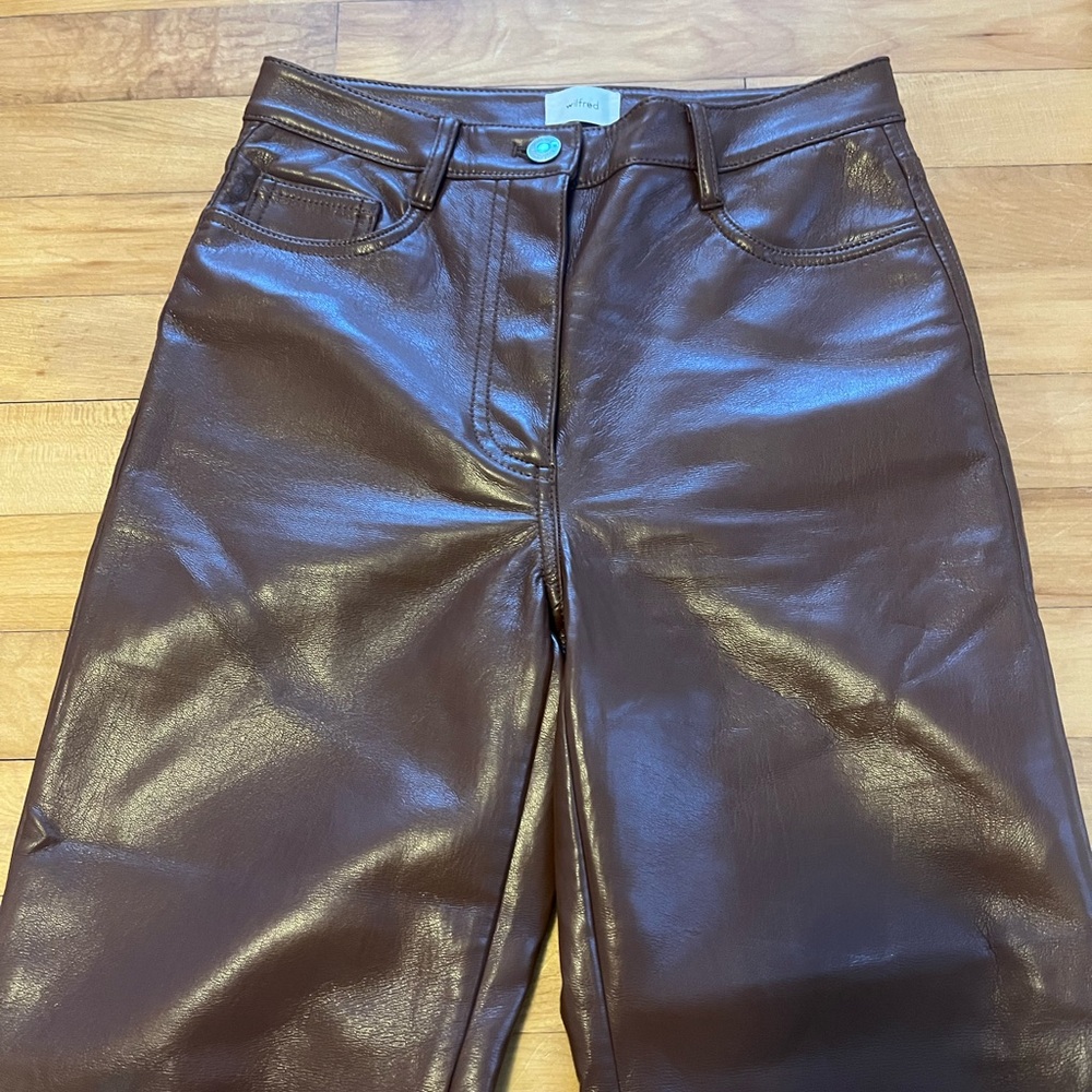 Aritzia Wilfred The Melina Leather Pants - Picture 4 of 8